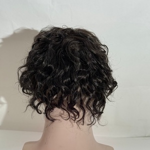Meilleur toupée pour hommes à cheveux gris mélangés, base en PU ultra-fine, 100% cheveux humains, toupée de remplacement personnalisée en cheveux Remy - Product Image 2