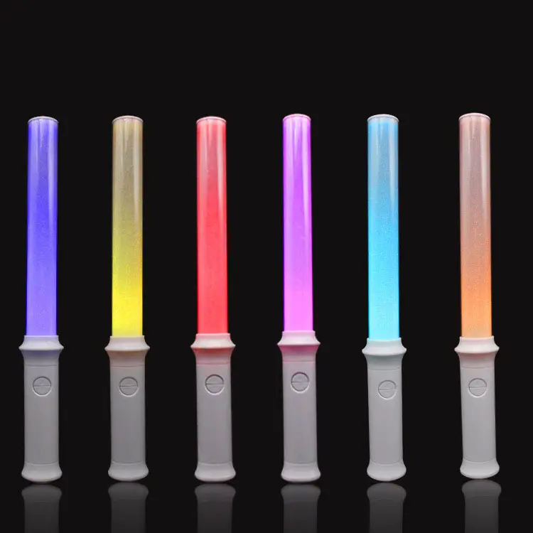 Tốt nhất bán nhỏ Đảng đài phát thanh điều khiển LED chiếu sáng Wand 15 màu sắc LED bọt Glow Flashing Sticks cho Kpop người hâm mộ Câu lạc bộ