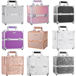Maletín <span class=keywords><strong>de</strong></span> Maquillaje <span class=keywords><strong>de</strong></span> Viaje Impermeable <span class=keywords><strong>para</strong></span> Manicuristas Estuche Completo <span class=keywords><strong>para</strong></span> <span class=keywords><strong>Niñas</strong></span> y Mujeres Caja <span class=keywords><strong>de</strong></span> Diseño con Cerradura - Product Image 6