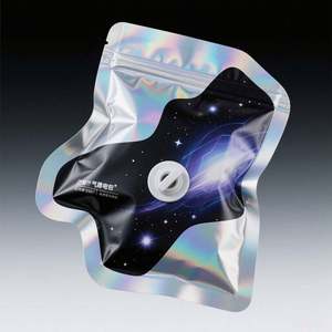 Bolsas Mylar troqueladas mate impresas personalizadas, papel de aluminio resellable, embalaje de comestibles para chicle, gelatina, impresión en huecograbado, logotipo - Product Image 5