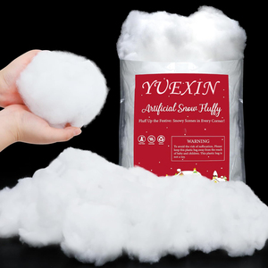 Coton de neige artificiel moelleux pour décorations de village de Noël, flocons de neige artificiels pour décorations de nuages - Product Image 1