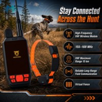 Traceur GPS pour chien longue portée 4G LTE & VHF avec PDA portable, collier de chasse étanche IP68, système de suivi multi-chiens en temps réel
