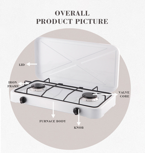 TYLER 2 fuochi accensione automatica fornello da tavolo campeggio all'aperto piccolo fornello a <span class=keywords><strong>gas</strong></span> - Product Image 4