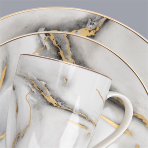 <span class=keywords><strong>Service</strong></span> de table en marbre réutilisable, bon marché, 24 pièces, 50 52 pièces, 60 pièces, 72 86, 100 pièces, <span class=keywords><strong>service</strong></span> de table - Product Image 6