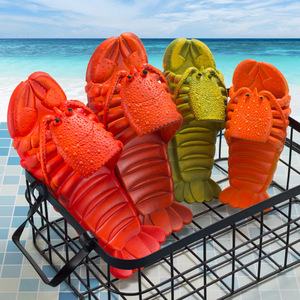 Groothandel Grappige Kreeft <span class=keywords><strong>Slippers</strong></span> Mannen Casual Glijbanen Dieren Vissen Flops Voor Volwassenen Kinderen Unisex Zomer Strand Sandalen Schoenen - Product Image 2