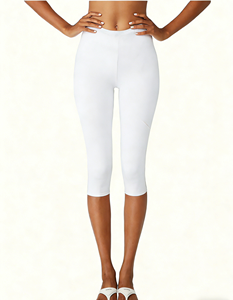 Paquete de 2 Leggings de Cintura Media Elástica hasta la Rodilla para Mujer Talla Grande - Control de Abdomen Elástico - Product Image 5