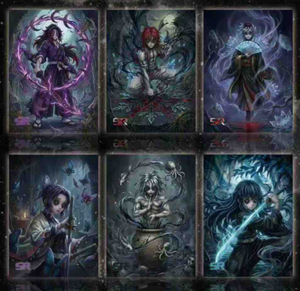 Colección de Tarjetas Demon Killer y Identity Strip, Edición Rara, Tarjetas de Juego Desgarrables con Fotos de Stogate, Charcoal, Ji Lang Yi y Yi Help - Product Image 1
