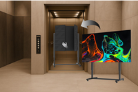 Téléviseur LED mobile tactile M-Shine P1.25 version économique COB 4K avec garantie de 2 ans, son surround stéréo immersif, écran interactif mural