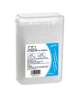 Brosse à dents jetable en plastique de 200 pièces pour usage domestique, nettoyage interdentaire, fil dentaire, emballé en boîte - Product Image 4