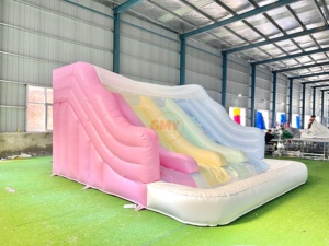 Toboganes Inflables Pastel, Tobogán <span class=keywords><strong>con</strong></span> <span class=keywords><strong>Piscina</strong></span> de Pelotas para Fiestas Infantiles en <span class=keywords><strong>Alquiler</strong></span> - Product Image 2