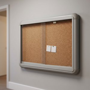 Puertas Corredizas de Aluminio con Acabado Glaseado para Interiores, Tableros de Anuncios de Corcho Metálico para Exhibición de Aprendizaje, Vitrinas para Oficina, Escuela y Uso Multimedia - Product Image 3