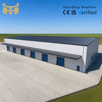 Almacén de Estructura de Acero Prefabricado con Puertas Elevables para Centro de Distribución Grande