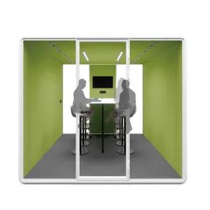 Prefabricated Office Pod Vocal Booth Soundproof Office Aluminum Modern Small Private Phone Booths Bedroom Transport Cabin