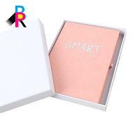 Haute qualité A3 A4 A5 planificateur hebdomadaire cahier personnalisé usine couverture tissu spirale reliure couleur rose