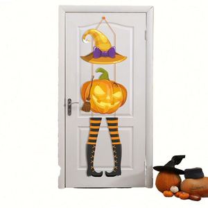 Bannière d'événement d'Halloween imperméable et biodégradable, décoration effrayante pour porte, fournitures promotionnelles pour fêtes - Product Image 1