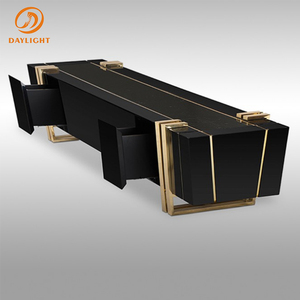 Soporte de madera de estilo nórdico para <span class=keywords><strong>tv</strong></span>, estante decorativo moderno de lujo de 70, 75 y 85 pulgadas - Product Image 3