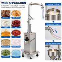 Pompe de transfert de sauce pneumatique en acier inoxydable, machine d'alimentation directe usine pour la production de confiture, sirop, pâte et remplissage alimentaire
