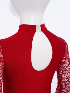 Trajes de Baile de Moda para Niñas de 6 a 16 Años, Mono de Gimnasia para Actuaciones y Competiciones de Baile Latino y de Salón - Product Image 4