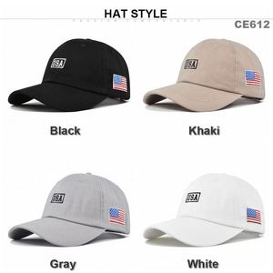 Gorras de Béisbol Americanas Bordadas Personalizadas al por Mayor para Hombre y Mujer, Gorras de Béisbol Estadounidenses sin Estructura - Product Image 6