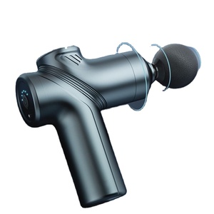 <span class=keywords><strong>Pistolet</strong></span> de <span class=keywords><strong>massage</strong></span> fascia pour tissus musculaires et tendons, masseur corporel et crânien professionnel portable, mini, 4 têtes de <span class=keywords><strong>massage</strong></span>, contrôle de vitesse 6 niveaux intégré - Product Image 1