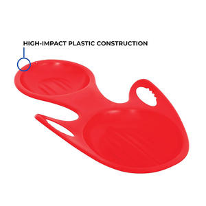 เลื่อนหิมะพลาสติก HDPE แรงกระแทกสูงสำหรับเด็ก2คนกลางแจ้งหิมะสนุกเลื่อนหิมะการออกแบบที่จดสิทธิบัตร - Product Image 5
