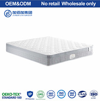 Matelas à ressorts en mousse haute résilience Jiabaijia certifié OEM ODM, approvisionnement en gros, économique pour l'ameublement hôtelier