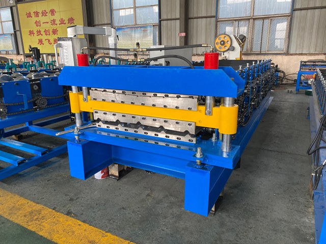 Fully Automatic Double Layer Trapezoidal Metal Roof Panel Making Machine Factory Direct Roofing Sheet Production Line