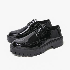 New British Casual Luxury Handcrafted Men's Oxford Leather Waterproof Evergreen Formal <b>Slip</b>-<b>On</b> <b>Shoes</b> Wedding Office Professional - Product Image 1