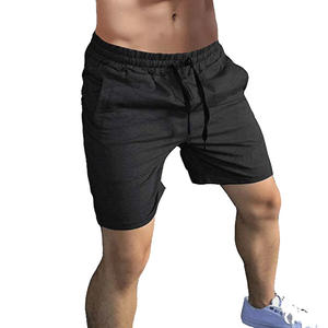 Pantalones Cortos Deportivos para Hombre, Talla Grande, Impermeables, Cintura Alta, Tejidos, Transpirables, Cierre Elástico, Casuales, Negros - Product Image 4