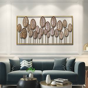 Decorazione Murale di Lusso in Ferro Battuto a Forma di Foglia per Soggiorno, Arte da <span class=keywords><strong>Parete</strong></span> per Arredamento Casa - Product Image 4