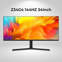 Moniteur de jeu de bureau PC 34 pouces 3440*1440 écran plat, écran partagé PBP 144Hz, support réglable en hauteur