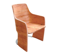 Chaise de salle à manger moderne pour salon et hôtel, en contreplaqué d'eucalyptus, feuille stratifiée haute pression, acier inoxydable, matériau bois