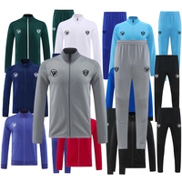 Jaket Sepak Bola Klub Pria Terbaru 2026, Bahan Bernapas Cepat Kering 100% Poliester, Ritsleting, Saku, Semua Model, Grosir