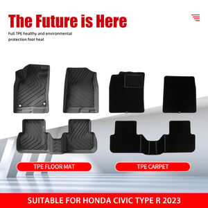 Per tutte le stagioni TPE 3D tappetino per auto antiscivolo fodere impermeabili per auto antipolvere tappetino auto per <span class=keywords><strong>Honda</strong></span> <span class=keywords><strong>Civic</strong></span> tipo <span class=keywords><strong>R</strong></span> 2023 - Product Image 2