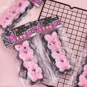 NOUVEAU Jouet Squishy Papillon Rose Série Barre - Bestseller Adhésif Mignon Anti-Stress Cadeau pour Adolescents & Adultes Thérapie Favors de Fête - Product Image 4