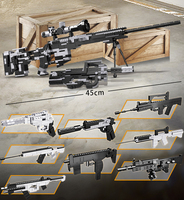 WOMA TOYS P90 Scar 99 Micro 8 en 1, Juguete de Construcción de Modelo Militar Pequeño con Bloques 8 en 1