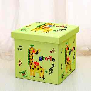 Reposapiés Otomano Cuadrado con Asiento de Espuma Viscoelástica, Plegable, Cajas de Juguetes, Baúl de Almacenamiento, Cubo Otomano - Product Image 5