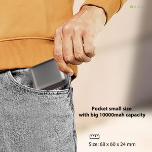 Petit chargeur de mobile en métal logo personnalisé 22.5W Type C Travel 10000mah powerbank Mini powerbank portable - Product Image 4