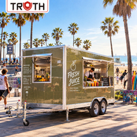 Remorque alimentaire Truth Hot Dog avec équipement de cuisine personnalisé et fenêtre de service pour la restauration rapide et les marchés en plein air