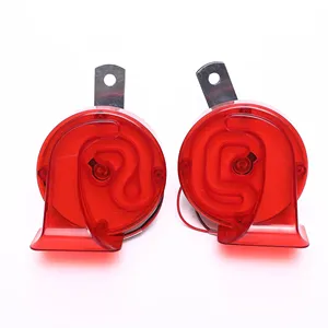 Red LED 12V 24V Electric Car Accessories Audio Car Speakers Audio System Sound For Motorcycle Snail Horn