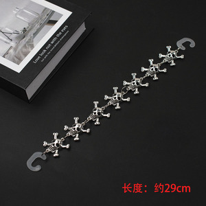 Juego de abalorios de cadena de zapatos de estilo gótico, accesorios de hebilla de Metal para <span class=keywords><strong>zapatillas</strong></span>, botas, decoración DIY, joyería de zapatos Punk Rock - Product Image 4
