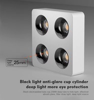 Lampu Sorot LED Aluminium Ultra Tipis Modern Anti Silau Terpasang di Permukaan Plafon CRI Tinggi 98 Dapat Diredupkan Ramah Lingkungan Rumah Tangga 48W