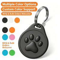 Etiqueta de Identificación GPS Antipérdida para Mascotas, Placa de Identificación con Código QR para Perros y Gatos, Material ABS