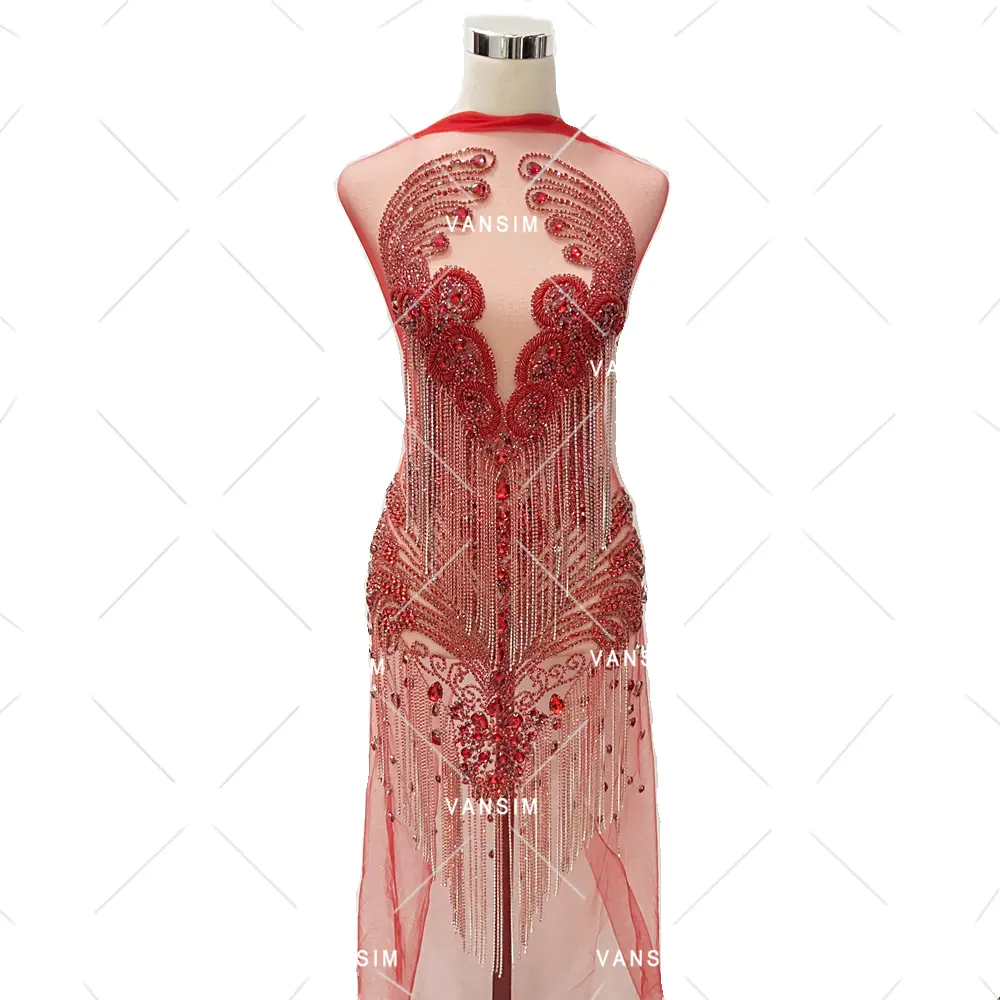 Блестящее блестящее платье со стразами с аппликацией на цепочке с бахромой для свадебного платья, для сумки, обуви, одежды, танцевального платья