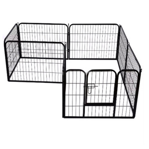 Pena bermain hewan peliharaan gaya baru pagar lari lipat logam kualitas tinggi untuk anjing kelinci anak anjing hewan kecil lainnya - Product Image 3