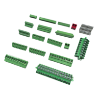 Connecteur de bornier à visser à angle droit pour circuit imprimé, 15 voies, pas de 5,08 mm, pour alimentation électrique et système de contrôle d'éclairage