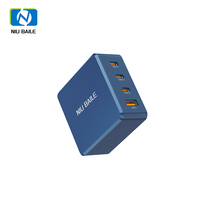 Cargador Rápido GaN de 100W PD 3.0 de Última Generación con 3 Puertos Tipo-C y QC3.0/FCP, Plegable y Ecológico para Teléfonos Móviles y Portátiles