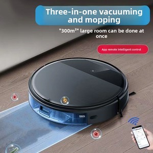 <span class=keywords><strong>Robot</strong></span> <span class=keywords><strong>aspirateur</strong></span> entièrement automatique, machine de nettoyage des sols 3 en 1, pour usage domestique, aspiration 1500Pa-1999Pa, 180 min - Product Image 1