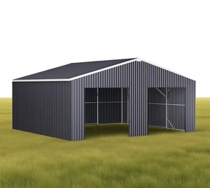 CG2541-H305 prefab xe nhà để xe kim loại xây dựng nhà để xe cho <span class=keywords><strong>2</strong></span> xe ô tô với cửa nhà lớn công cụ lưu trữ phòng bền thời tiết - Product Image 1