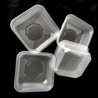 Barquette en plastique PET PP transparente jetable personnalisée à 1 compartiment pour gâteaux de lune, usage alimentaire